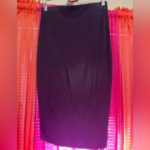 Old Navy, straight black, knee length, skirt.